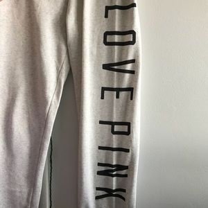 light gray PINK / victoria’s secret sweatpants